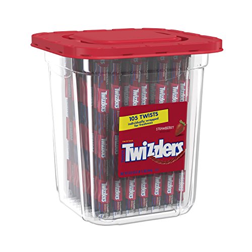 Twizzlers Licorice Candy,Strawberry, 105 Count
