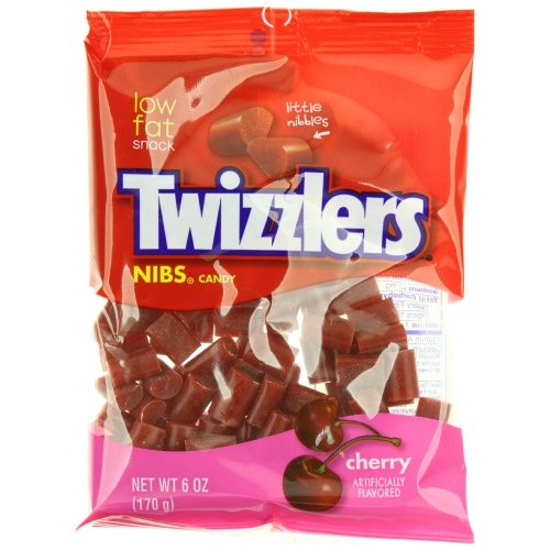 Twizzler Licorice Cherry Nibs, 6 Oz