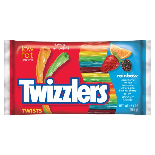 Twizzlers Licorice Candy, Rainbow, 12.4 Ounce Pack Of 6