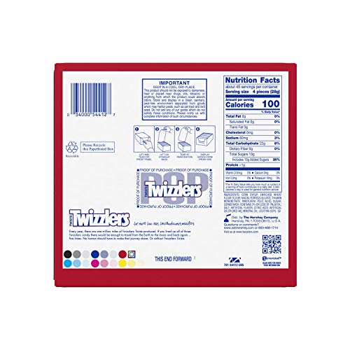 Twizzlers Twists Strawberry Flavored Chewy Candy, Easter, 2.5 Oz