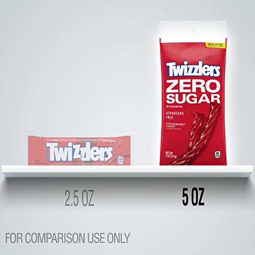 Twizzlers Bulk Sugar Free Strawberry Licorice Candy 2.5 Oz Bag,