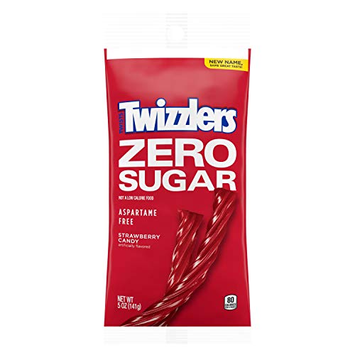 Twizzlers Bulk Sugar Free Strawberry Licorice Candy 2.5 Oz Bag,