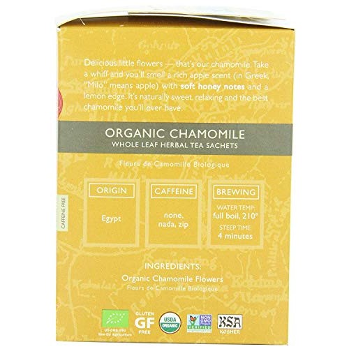 Two Leaves And A Bud Organic Chamomile Herbal Tea Bags, Naturall