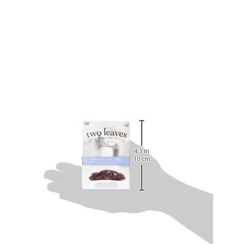 Two Leaves And A Bud Organic Earl Grey Tea Bags, Whole Leaf Blac