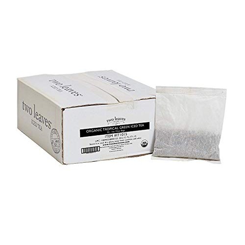 Two Leaves and a Bud Organic Tropical Green Iced Tea Bags, Brew ...