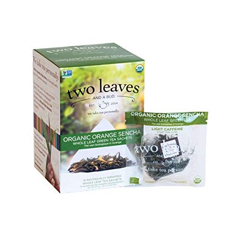 Two Leaves &Amp; A Bud, Tea Peppermint Organic Sachets, 15 Count