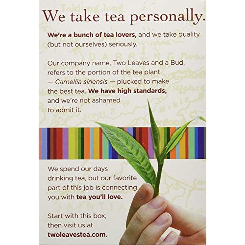 Two Leaves And A Bud Organic Peppermint Herbal Tea Bags, Natural