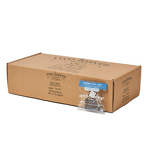 Two Leaves And A Bud Organic Earl Grey Tea Bags, Whole Leaf Blac