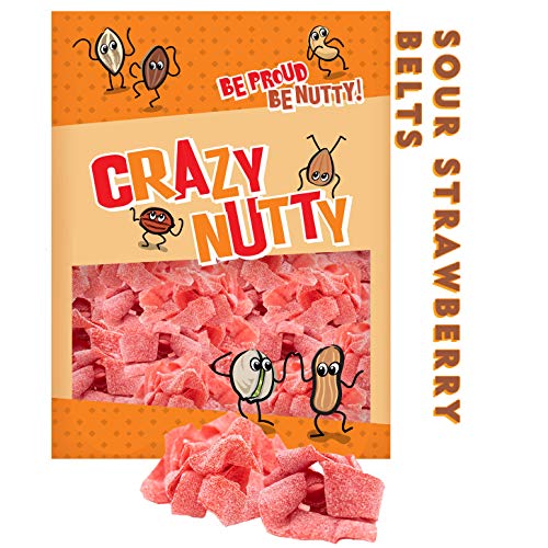 Sour Strawberry Belts - 2 Pounds