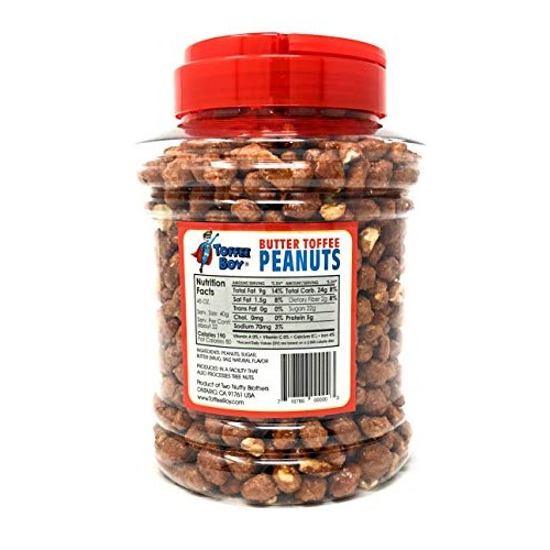 Toffee Boys Butter Toffee Peanuts - 45 Oz Jar - Family Recipe,