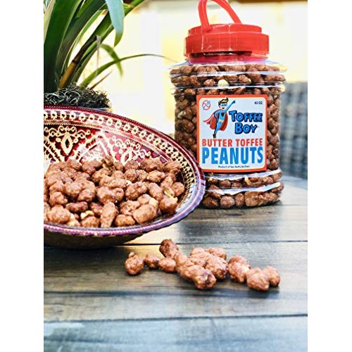 Toffee Boys Butter Toffee Peanuts - 45 Oz Jar - Family Recipe,