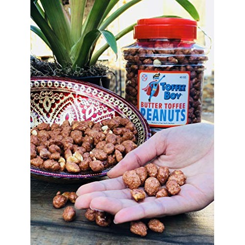 Toffee Boys Butter Toffee Peanuts - 45 Oz Jar - Family Recipe,
