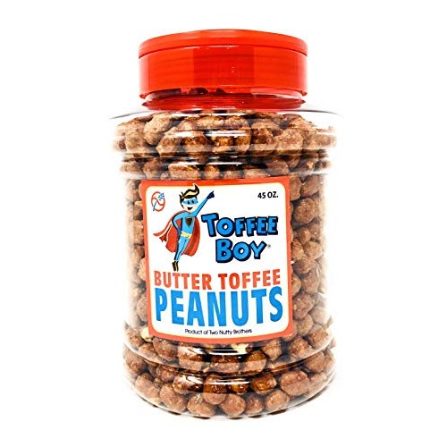 Toffee Boys Butter Toffee Peanuts - 45 Oz Jar - Family Recipe,