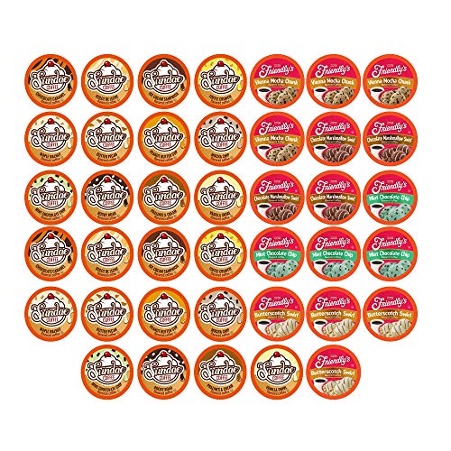 Two Rivers Coffee Ice Cream Flavored Coffee Pods, Variety Sample