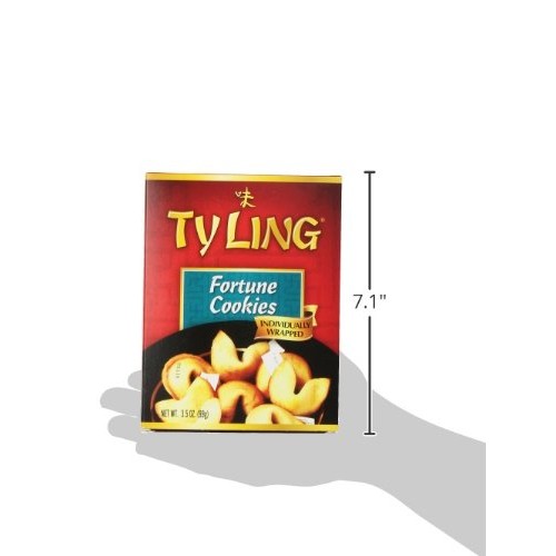 Ty Ling Fortune Cookies, 3.5-Ounce Box Pack Of 12