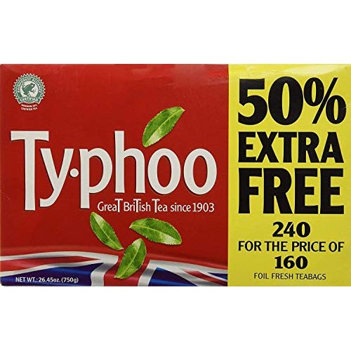 Typhoo Tea Bags 160Bags Plus 80 Bags 480 Teabags Pack Of 2