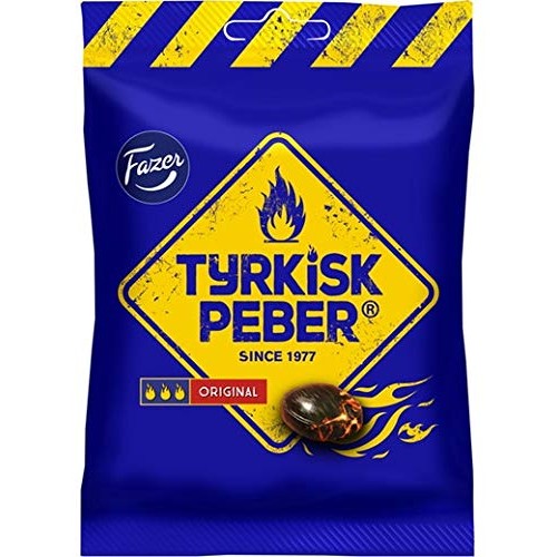 4 X Bags Of 150G Fazer The Original Tyrkisk Peber Turkish Peppe