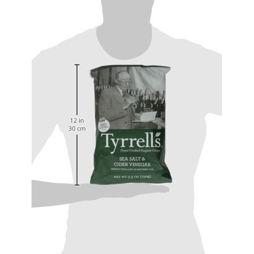 Tyrrells Crisps, Sea Salt And Cider Vinegar, 5.3 Ounce