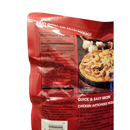 Tyson, Premium Chunk White Chicken, Fully Cooked, 97% Fat Free