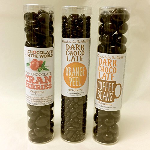 Dark Chocolate Cranberries, Candied Orange Peel And Coffee Beans