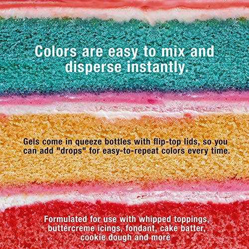 36 Color Food Coloring Liqua-Gel Ultimate Decorating Kit Primary