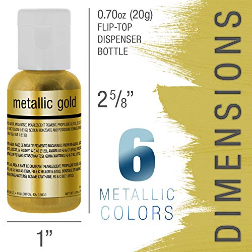 U.S. Cake Supply Airbrush Cake Pearlescent Shimmer Metallic Colo