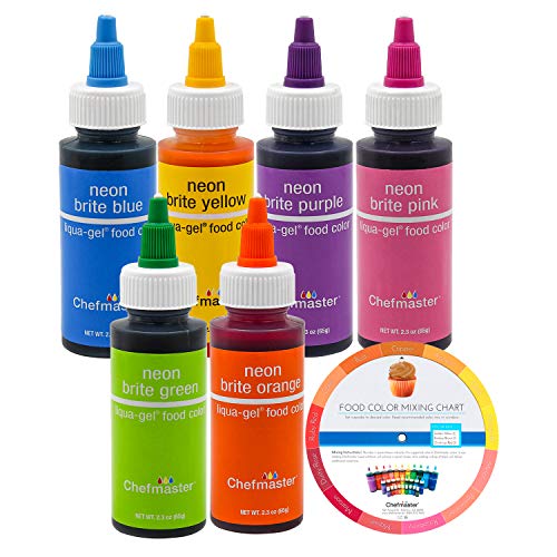 Chefmaster By Us Cake Supply Liqua-Gel 2.3-Ounce Neon Cake Decor