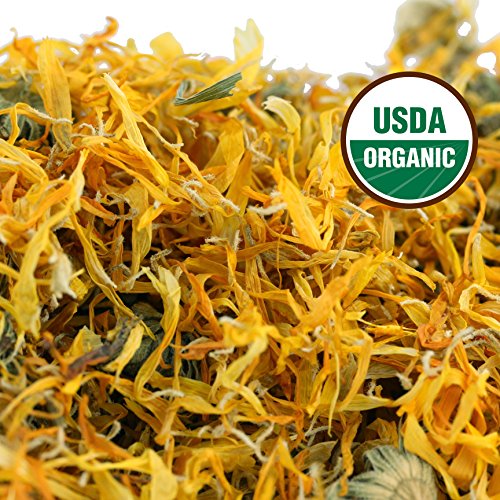 Calendula Tea 1Lb 16Oz 100% Certified Organic Whole Flower Cal