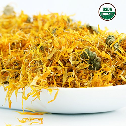 Calendula Tea 1Lb 16Oz 100% Certified Organic Whole Flower Cal