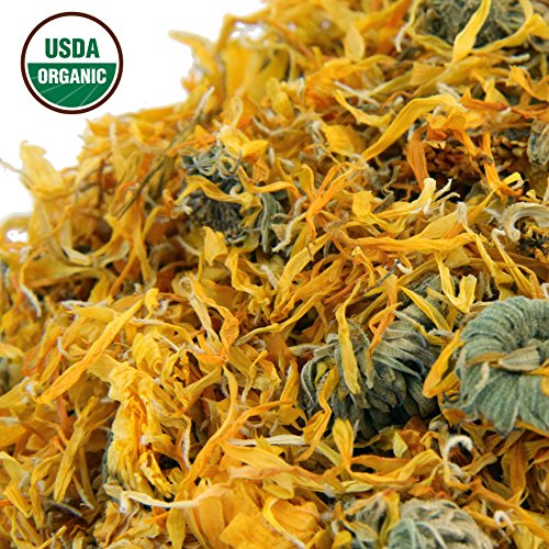 Calendula Tea 1Lb 16Oz 100% Certified Organic Whole Flower Cal