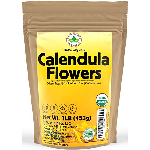 Calendula Tea 1Lb 16Oz 100% Certified Organic Whole Flower Cal