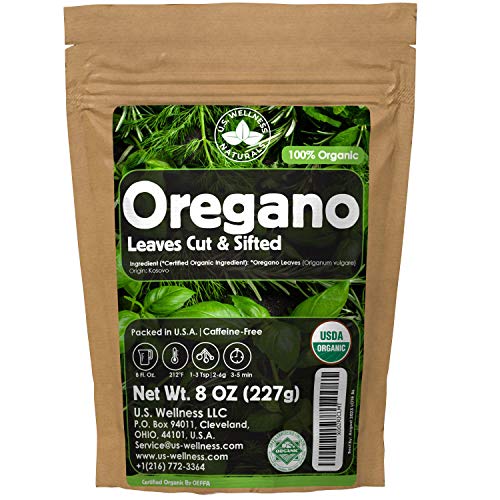Oregano Tea 8Oz - 100% Certified Organic Usda Seal Oregano Cut