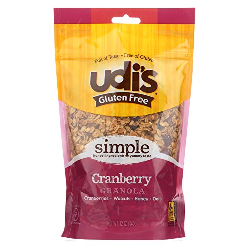 Udis Granola - Gluten Free Cranberry - Case Of 6 - 12 Oz.