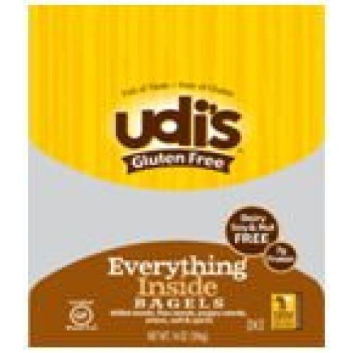 Udis Gluten Free Everything Inside Bagel Case Of 8