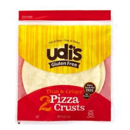 Udis Gluten Free Pizza 9’’ Crusts 5Pack