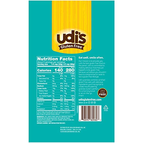 Udis Udis Gluten Free Almond Granola, 11 Oz