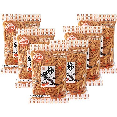 Uegaki Kaki No Tane Rice Cracker 4.5Oz 6 Pack