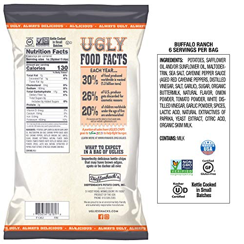 Uglies Kettle Cooked Potato Chips - Gluten Free, Kosher, Non-Gmo