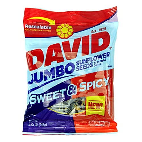 Product Of David, Sunflower Seeds Jumbo Sweet & Spicy , Count 12...