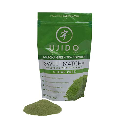 Ujido Sweet Matcha, 16 oz. – Sugar-Free Ceremonial Grade Japanes...