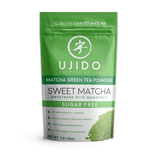 Ujido Sweet Matcha, 16 oz. – Sugar-Free Ceremonial Grade Japanes...