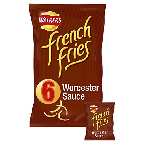 Walkers French Fries Worcester Sauce 6 Pack 150G