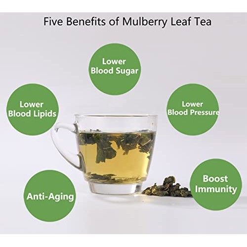 Premium Natural Mulberry Leaf Tea 9 Oz/254.7g, 桑叶茶 Loose Leaf...