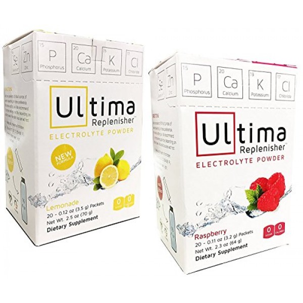 Ultima Replenisher Electrolyte Powder Raspberry And Lemonade Var