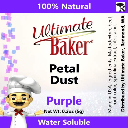 Ultimate Baker Purple Petal Dust - Kosher Natural Matte Purple D