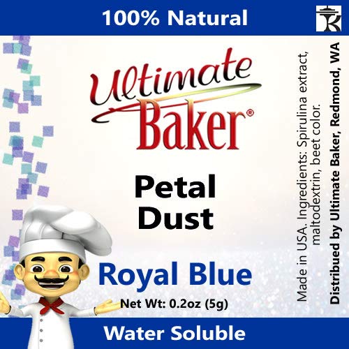 Ultimate Baker Royal Blue Petal Dust - Kosher Certified Blue Dus