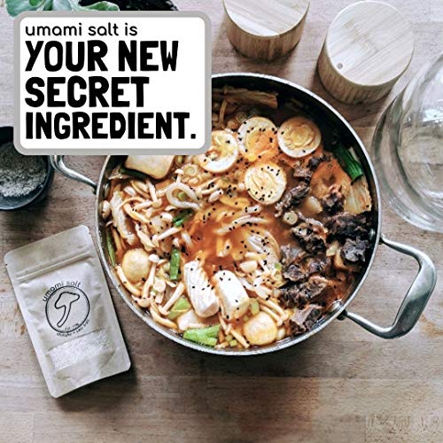 Umami Salt, Shiitake Mushroom Kosher Flake Sea Salt, Perfect For