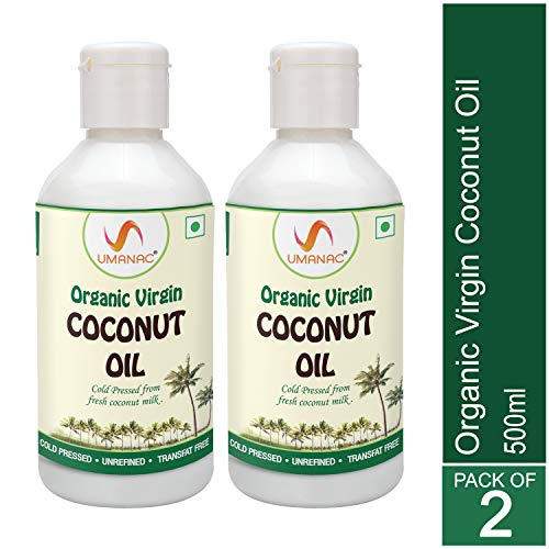 Umanac 100% Organic Cold Processed Extra Virgin Coconut Oil - Vc