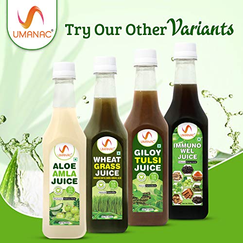 Umanac Aloe Vera Amla Juice, Aloe Gooseberry Mix Juice, Immunity