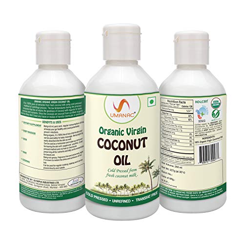 Umanac Organic Extra Virgin Coconut Oil Pet Bottle 250Ml